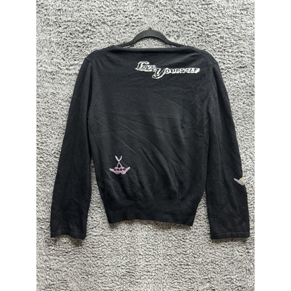 Zadig & Voltaire 100% Cashmere "be Kind To Your Mind" Women's Sweater Size L - Picture 2 of 11